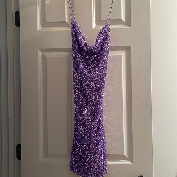 gold cocktail dresses Scala 80200 Short Homecoming Beaded Fringe Cocktail Dress